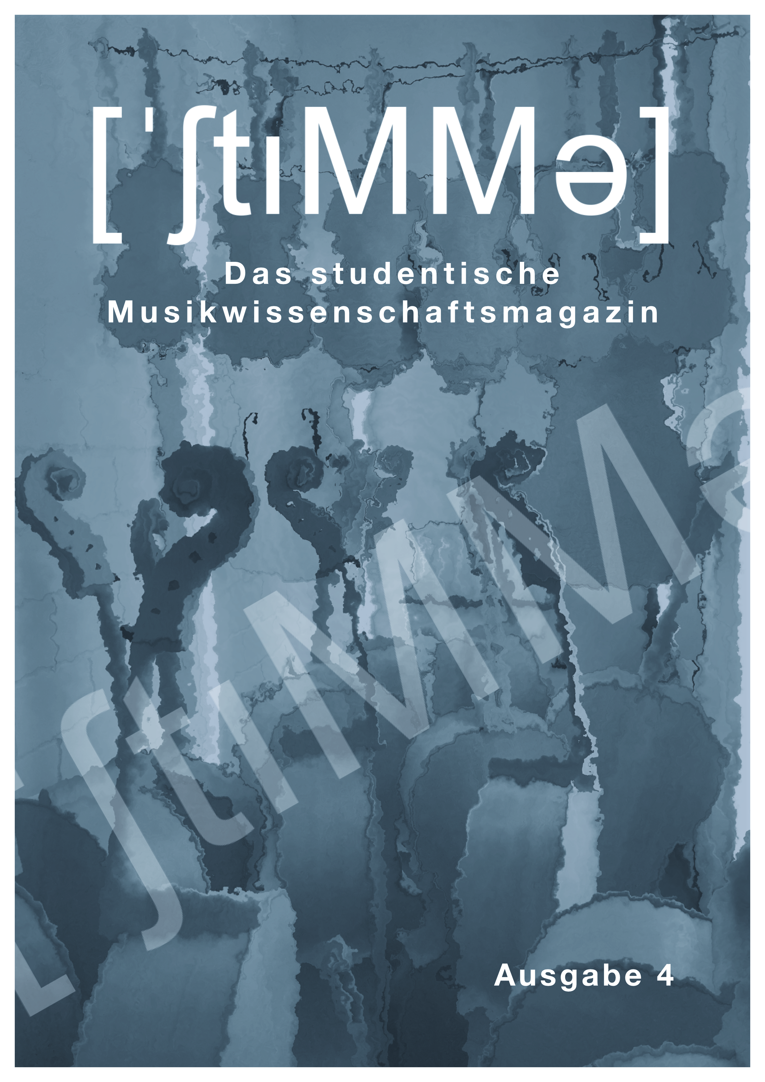 Cover der vierten Ausgabe von StiMMe. Stilisierte Darstellung aus dem Instrumentenbau.